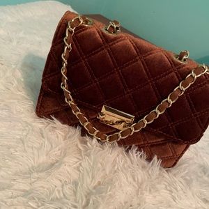 Fashionable suede Fall Carmel purse